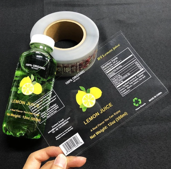 Mẫu decal trong có lót mực trắng chọn lọc