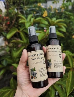 Ảnh thực tế tem nhãn dán chai mỹ phẩm