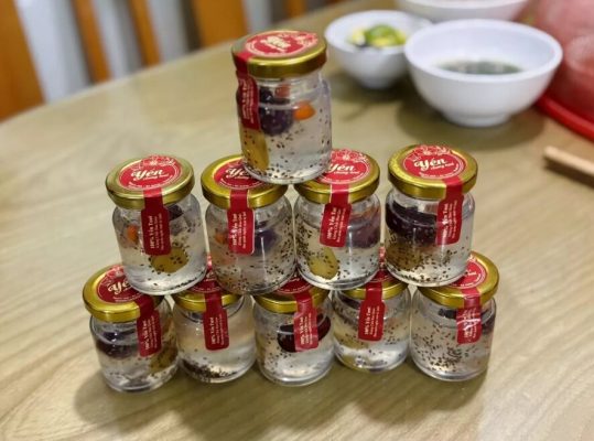 Ảnh thực tế tem nhãn dán hũ sản phẩm