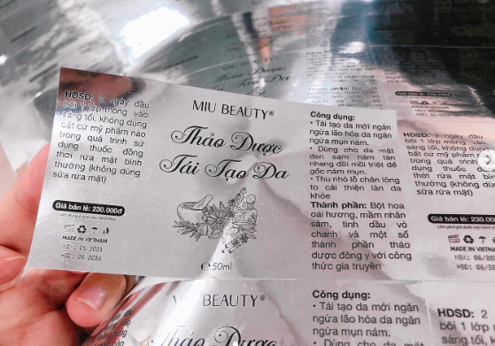 In tem bạc metalize